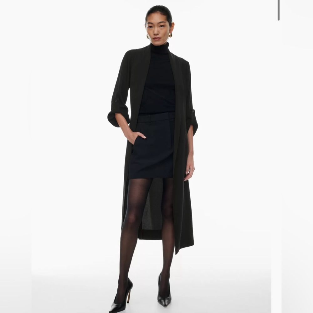 Aritzia trench style jacket, black, xs